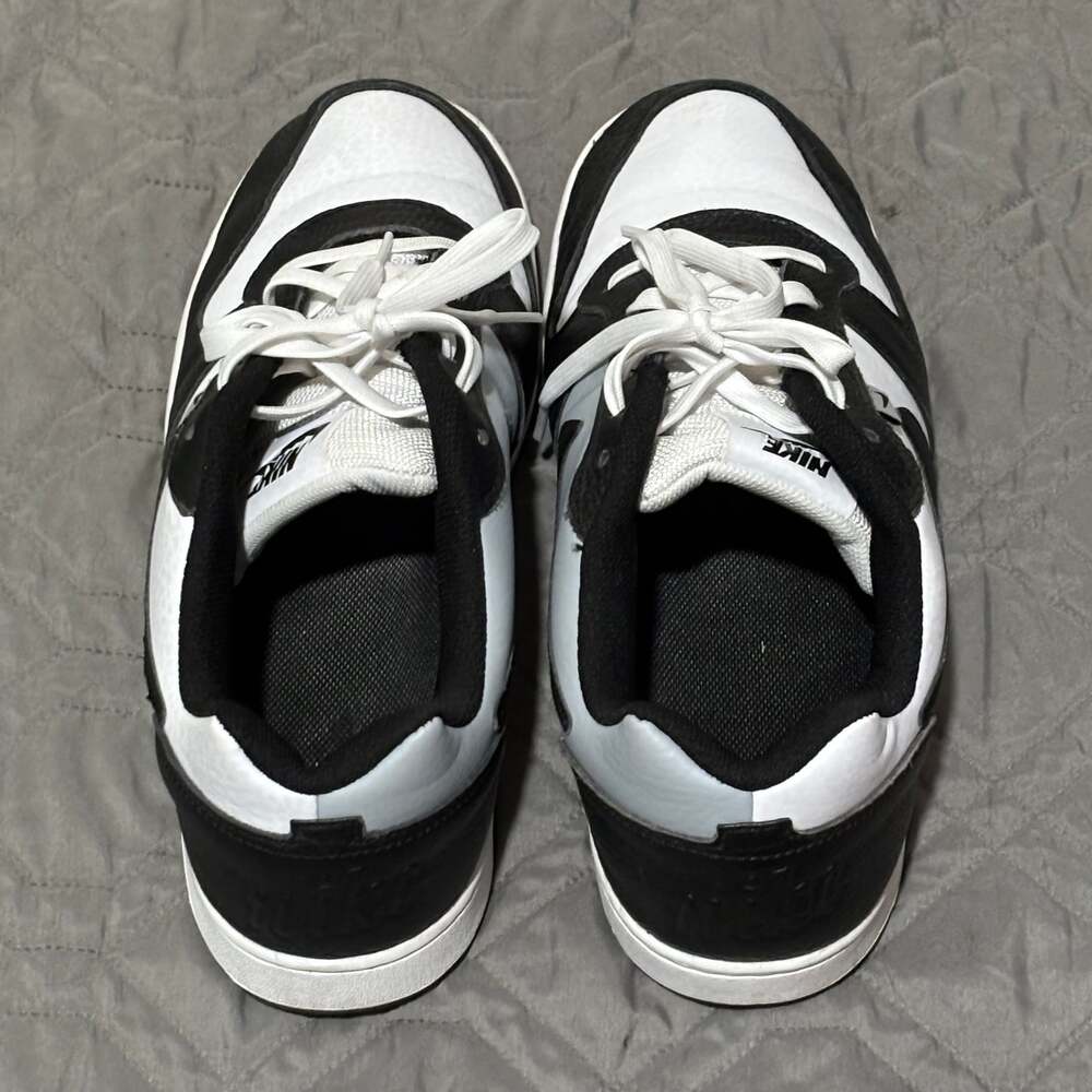 Nike Ebernon Low Premium Trainers White / Black / Wolf Grey - Picture 4 of 6